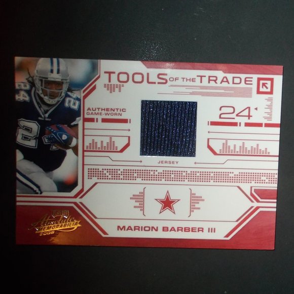 Marion Barber III 2008 NFL Absolute Memorabilia Tools Of The Trade Relic #90/100 - Picture 1 of 2